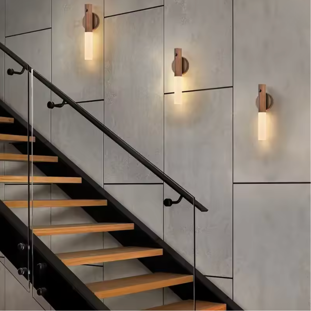 Smart Motion Sensor Night Light LED Rechargeable Magnetic Wall Lamp